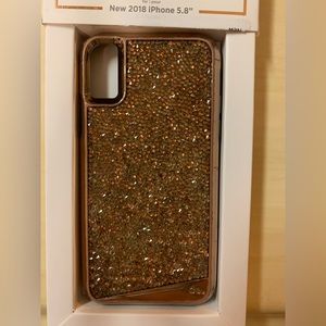 iPhone Case-Mate 5.8” 2018 Rose Gold Brilliance genuine Chrystal gently used